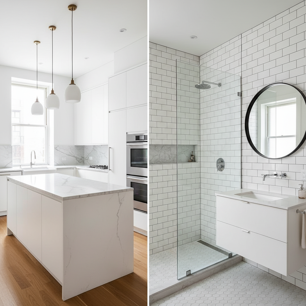 NYC home improvement kitchen and bathroom remodeling by House Help Services